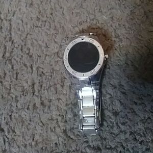 silver watch